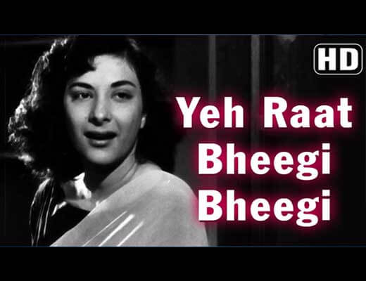 Yeh Rat Bhigi Bhigi Hindi Lyrics - Chori Chori