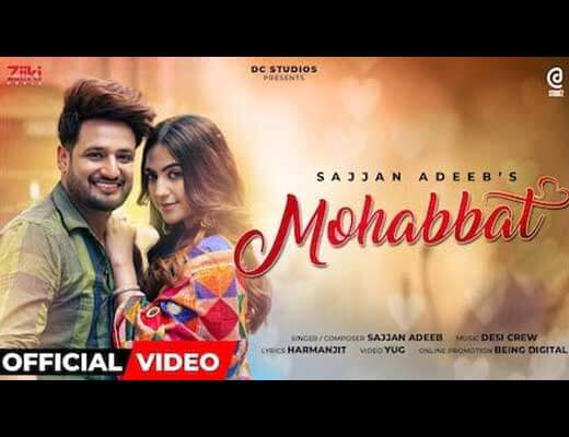 Mohabbat Hindi Lyrics - Sajjan Adeeb