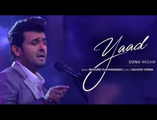 Yaad Hindi Lyrics – Sonu Nigam