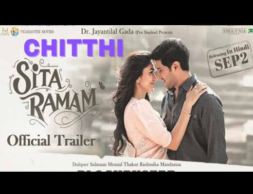 Chitthi Hindi Lyrics – Sita Ramam