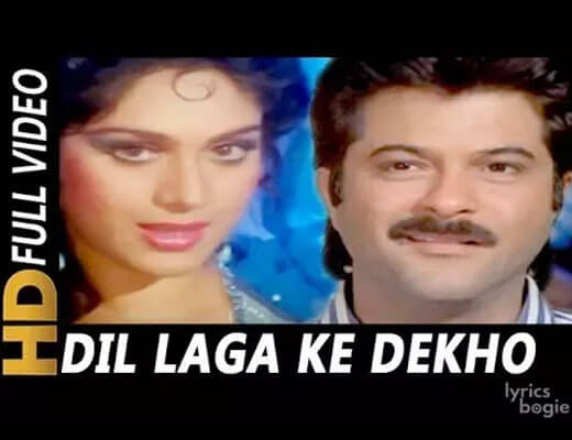 Dil Lagake Dekho Hindi Lyrics - Ghar Ho To Aisa
