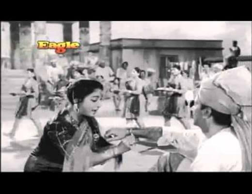 Rang Birangi Rakhi Lekar Lyrics - Lata Mangeshkar