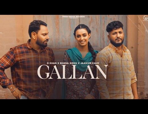 Gallan Hindi Lyrics – G Khan