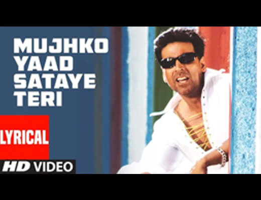 Mujhko Yaad Sataye Teri Lyrics